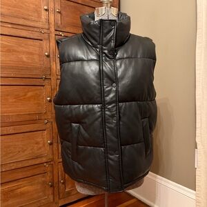 Andrew Marc Black Puffer Vest